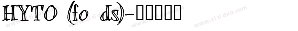 HYTO (fonds)字体转换